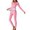 Pink, variant on Kilaqueen Pajamas for Women Set Crew Neck Long Sleeve Pullover Tops and Long Pants Plus Size Solid Color Warm Soft Comfy Pj Sets