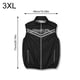 thumbnail image 2 of Ropa Summer con aire acondicionado para hombres para mujeres chaleco refrescante para al aire libre (3xl) negro, 2 of 8