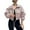 Pink, variant on Atogsazn Womens Cropped Jacket Casual Zip Up Lightweight Loose Coat Oversized Windbreaker Outerwear White M Fashion