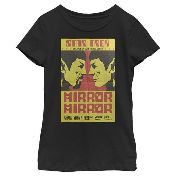 Girl's Star Trek: The Original Series Mirror Mirror S2 Episode 4 Poster Graphic Tee Black Large