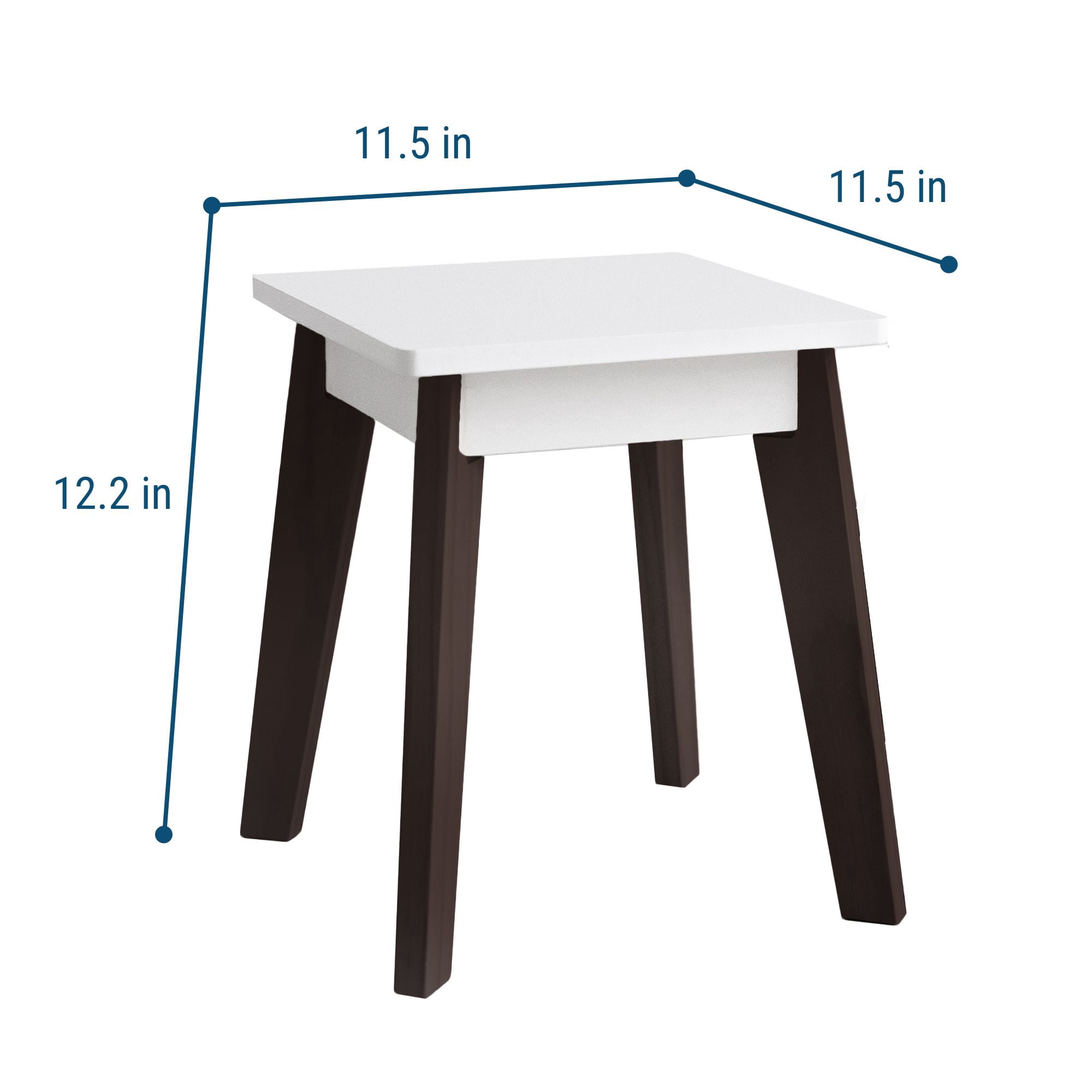 Wildkin Kids Arts & Crafts Table Stools (2) - Espresso