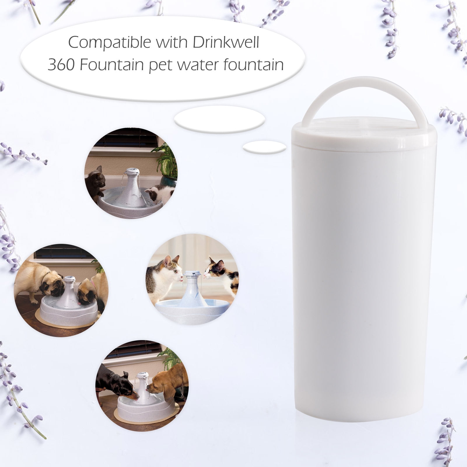 Fountain Compatible With Drinkwell 360 Fountain Cat Water Fountain Filters 12pcs Replacement Filters