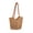 Khaki, variant on Luxtrada Crochet Beach Bags for Women Summer Beach Tote Bag Soft Woven Purses Shoulder Bag for Vacation (Khaki)