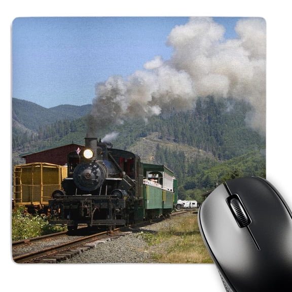 3dRose, Tourists, 1910 Heisler Steam Train, Oregon - US38 DFR0164 - David R. Frazier, MousePad