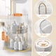 thumbnail image 3 of Organizador De Mostrador De Baño Giratorio De 2 Niveles para Perfume, Bandeja De Perfume para Encimera Y Organizador De Tocador, Almacenamiento De Maquillaje En Esquina, 3 of 5