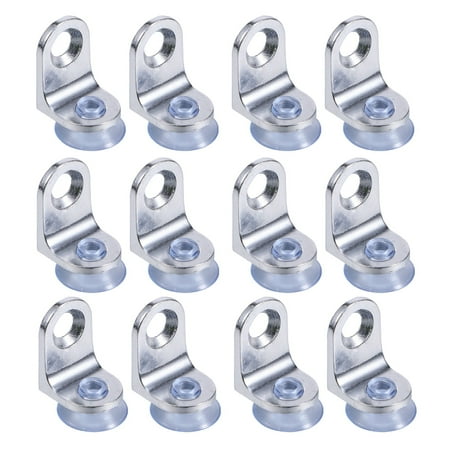 

20pcs Shelf Support Pegs Glass Clamp Bracket Alloy Nail with Suction Cup