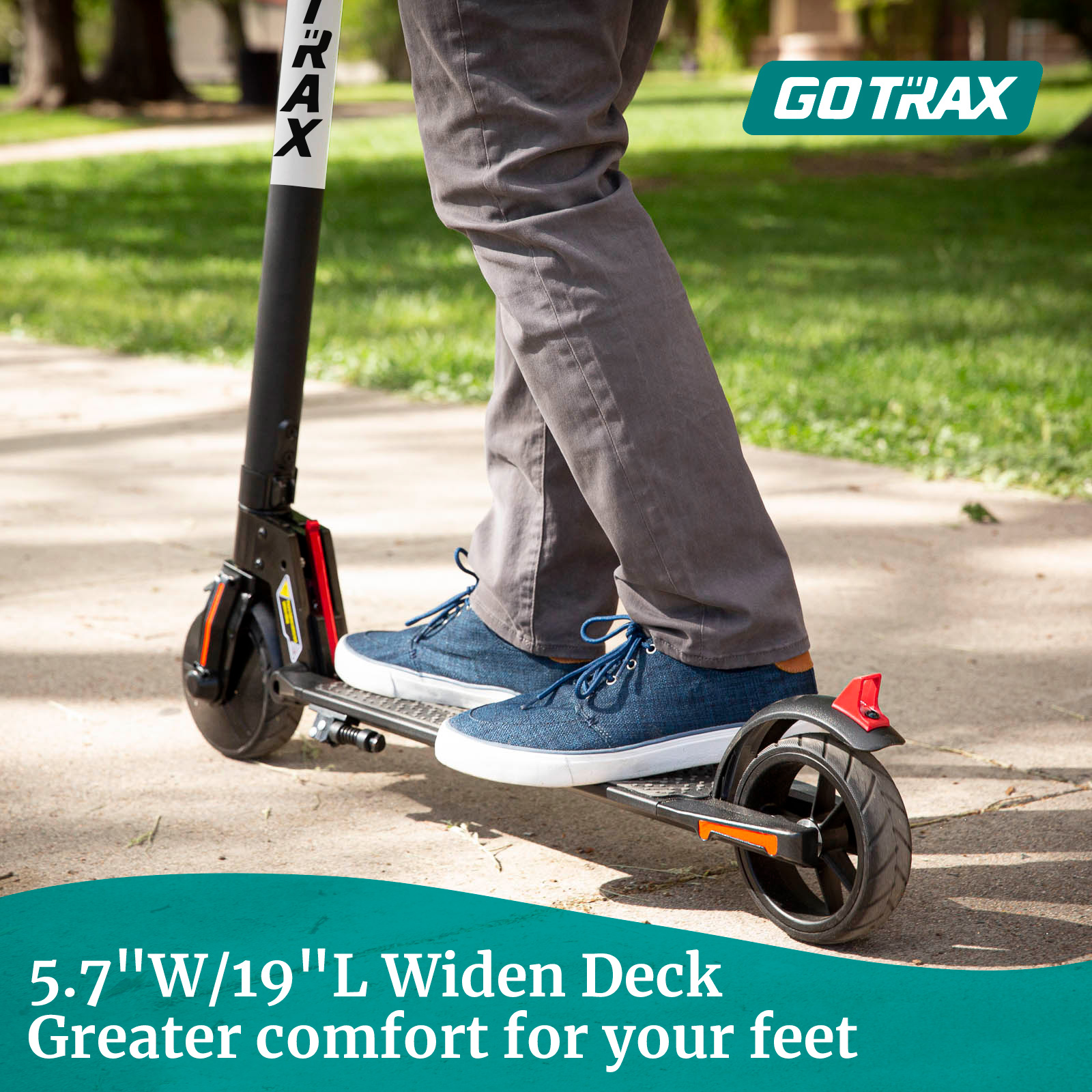 GOTRAX G2 Foldable Electric Scooter for Teens Age of 8+ with 6.5" Solid Tires 200W up 15.5mph, Black - image 5 of 8