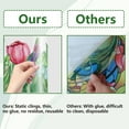 thumbnail image 3 of 46x15/116x38cm Woodland Forest Animal Wall Decals Rabbit Window Clings Double Sided Bird Window Decals Tree Window Stickers Non Adhesive Static Vinyl Film for Glass Sliding Door, 3 of 9