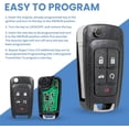 thumbnail image 5 of Simple Setup 2 Flip Key Fob Replacement Fits for Chevy Equinox Camaro 2010 2011 2012 2013 2014 2015 2016 2017 2018 2019 Cruze Malibu Impala Sonic Terrain Buick Regal Verano Encore Keyless Entry, 5 of 5