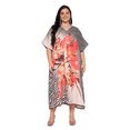 thumbnail image 2 of Oussum Women Plus Size Kaftan Dress V Neck Kimono Style Loungwear Beach Long Caftan Maxi Dress, 2 of 7