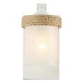 thumbnail image 1 of Golden Lighting Chatham Coastal 1-Light Sconce Clear Sandblasted Glass Natural White, 1 of 6