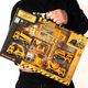 thumbnail image 1 of Gran caja de regalo, traje de coche de ingeniería, juguete para niño, excavadora de juguete para niño, excavadora, coche de juguete para niños, colección diversa, 1 of 2