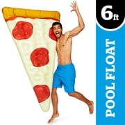 BigMouth Inc. Giant Pizza Slice Pool Float  Gigantic 6 Foot Pool Float, Funny Inflatable Vinyl Summer Pool or Beach Toy, Makes a Great Gift Idea, Patch Kit Included - Holds up to 200 lbs