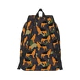 thumbnail image 3 of Balery German Shepherd Dog Vintage Canvas Backpack for Men and Women - Large Capacity, Durable Travel Laptop Bag for School, Work, Hiking, and Outdoor Activities, 3 of 7