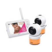 VTech VM5263-2 Video Baby Monitor with 5" Screen, , 2 Cameras, Multiple Viewing Options, White