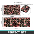 thumbnail image 7 of Pioneer Flower Floral Print Pattern Kitchen Rugs Sets Of 2,Anti Fatigue Kitchen Mat Rugs Non Slip Washable,Decorative Kitchen Floor Mats for Kitchen,Sink,Laundry,17"x30"+17"x47", 7 of 7
