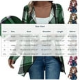 thumbnail image 3 of UQJfacai Womens Plaid Shawl Collar Cardigan Sweaters Long Open Front Flannel Jacket Buffalo Plaid Shacket Fashion Fall Outfits, 3 of 7