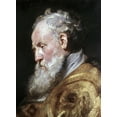 thumbnail image 2 of Rubens, Peter Paul 14x18 Gold Ornate Wood Framed with Double Matting Museum Art Print Titled - Saint Ambrose, 2 of 4