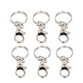thumbnail image 3 of 10pcs Metal Swivel Lobster Clasp Keychain Trigger Buckle Snap Hook with Split Ring, 3 of 8