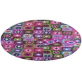thumbnail image 5 of Crochet Blanket Granny Square Vintage Round Carpet Circle Rug Outdoor Patio Area Rug Washable Large Area Rugs Hallway Room Decor Fitness Mats, 5 of 8