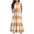 thumbnail image 2 of LOVZFMLL Robe Sans Manches à la Mode pour Enfants Robe d'Été Décontractée à Col Rond pour Filles, 2 of 7