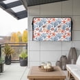 thumbnail image 2 of Outdoor TV Cover 40x25x4.5in, Summer Ocean Starfish Coral Shell Weatherproof TV Screen Protector with Zipper, Watercolor Marine Life Outside Television Cover Fits Up to 40-43", 2 of 9