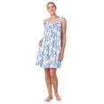 thumbnail image 2 of Aria Sleeveless 100% Cotton Nightgown with Pockets in 36",Women's Sizes XS-5X, 2 of 7
