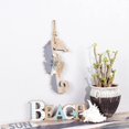 thumbnail image 5 of Hippocampe Decoración de madera Adornos de hipocampo Hippocampus Decoración de pared para decoración de pared Porte Orament HAUBED Beach Theme House Decoration (con estrellas de mar y pequeños) esquí esquí Gafas de esquí, 5 of 5