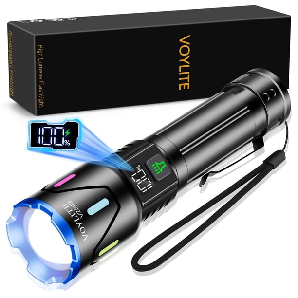 Linterna Voylite de Alta Luminosidad 100000 Lúmenes Recargable 5000mAh