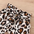 thumbnail image 7 of OFIMAN Baby Girl Summer Clothes Newborn Short Sleeve Outfits Infant Leopard Clothing Set 0-24 Months, 7 of 7