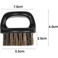thumbnail image 2 of Cepillo de barba para hombres de cerdas cortas con mango de plástico, herramientas profesionales de peluquería, herramienta de afeitado de peluquero para hombres, peinado y modelado de barba, 2 of 5