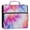 Pink and Blue Tie-dye Pattern, variant on Water-Resistant 3-Ring Binder Organizer with Multiple Pockets Zipper Binder Bag for Office Pastel Rainbow Tie-dye