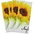 thumbnail image 7 of Kitchen Dish Towels, Yellow Sunflower Kitchen Towels Set of 6 Super Soft Absorbent Dish Towels Set Microfiber Polyester Kitchen Dish Cloths Decorative Tea Towels, 28"x18", 7 of 7