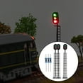 thumbnail image 3 of 3 Pcs Feux de Circulation DIY Échelle 1:87 Modèle de Circulation Train Feu de Traversée Lampe de Signalisation B, 3 of 9