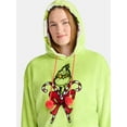 thumbnail image 5 of Dr. Seuss The Grinch Women's Reversible Graphic Fleece Hoodie with Long Sleeves, Sizes XXS-XXL, 5 of 6