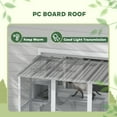 thumbnail image 6 of PawHut Catio, Outdoor Cat Enclosure Window Box Wooden Cat House w/ Weather Protection Roof for 2 Kitties with Resting Box, Platforms & Bridge, White, 6 of 10