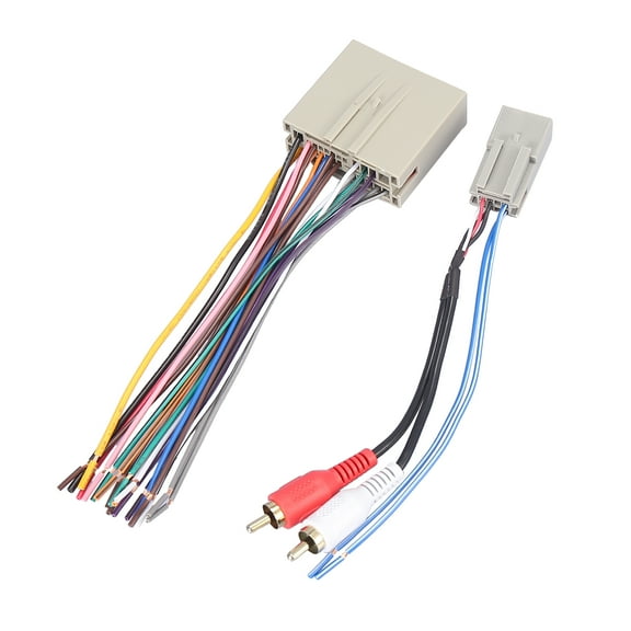 70-5521 Car Stereo CD Player Wiring Harness Set Radio Adapter 2 RCA Connector for Ford Freestar