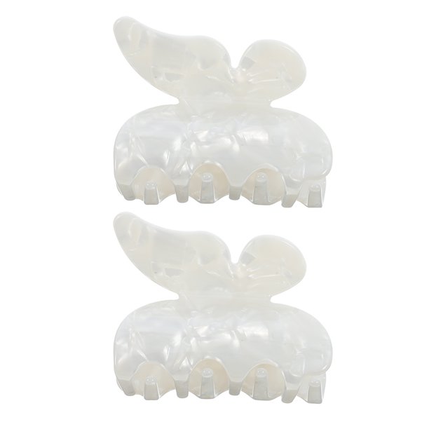 2 pinzas para el cabello versátiles con forma de mariposa, de acetato, pequeñas para cabello grueso, bonitas para mujer