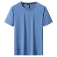 thumbnail image 5 of Leey-World Mens T-Shirts Men's Big and Tall Shirts – Stretch T-Shirt for Casual Wear(Light Blue,6XL), 5 of 9