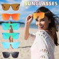 thumbnail image 1 of Clear Vision Rimless Sunglasses, Lightweight Uv400 Protection, Polarized Lens, Fashion Frame Design, for Outdoor Activities, Sports Performance, Durable Tr90 Material, Travel Friendly, Water, 1 of 9
