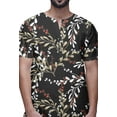 thumbnail image 4 of Atasi Tailored Fit Short Kurta Cotton Cambric Printed Keyhole Neck Casual Shirt, 4 of 5