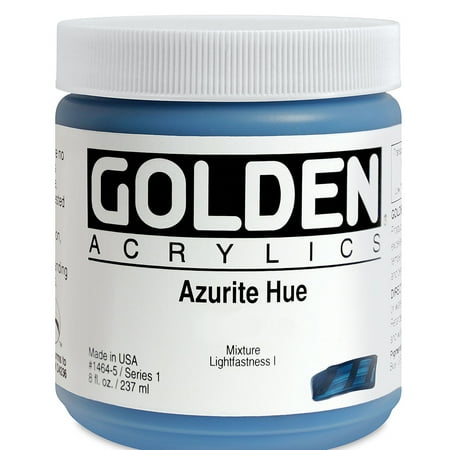 UPC: 0738797146457 | Golden Heavy Body Artist Acrylics – Azurite Historic Hue  8 oz Jar
