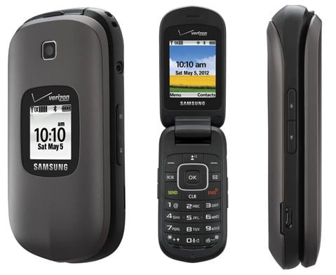 Samsung Gusto 2 U365 Flip Phone 128mb Gray Verizon Wireless Scratch And Dent Walmart Com