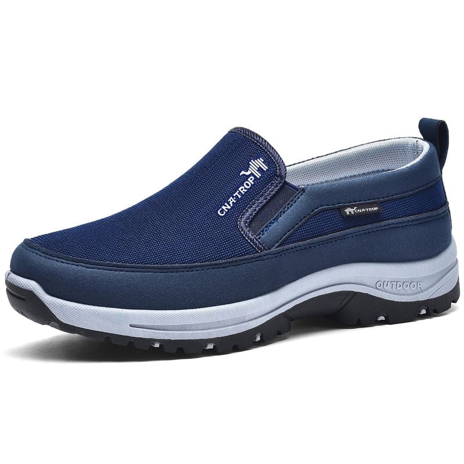CNA.TROP Men's Slip on Casual Shoes Lightweight Breathable Anti-Slip Walking Shoes, Outdoor Hiking Shoes
