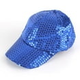 thumbnail image 2 of Miqool Glitter Sequin Baseball Cap Hat Adjustable Breathable Mesh Baseball Caps Casual Ponytail Sports Cap Rave Party Hat for Women and Girls, 2 of 3