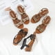 thumbnail image 4 of Sandalias de cuña de suela gruesa para mujer, zapatos informales de verano con suela blanda, zapatos de estilo romano retro de talla grande, 4 of 5