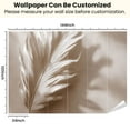 thumbnail image 3 of Peel and Stick Wallpaper Waterproof Modern Minimalist Art Large Palm Leaf Beige Wall Mural Decor Self Adhesive and Removable 100in x 144in, 3 of 8