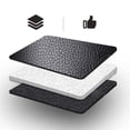 thumbnail image 4 of Organizador de del asiento del automóvil para automóvil con bolsillos de almacenamiento Alfombrilla para patadas Alfombrilla limpia Negro grande shamjiam Almohadilla antideslizante, 4 of 7