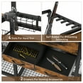 thumbnail image 3 of Large Gun Rack with Floor Rifle Racks Pistol Rack Drawers for Indoor Gun Displaying and Accessory Storage, 3 of 6
