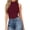 Wine, variant on Pisexur Women's One Piece Romper Round Collar Stretchy Tank Slim Fit Bodycon Jumpsuits Long Sleeve Short Sleeve Basic Elastic Bodysuit Jumpsuit